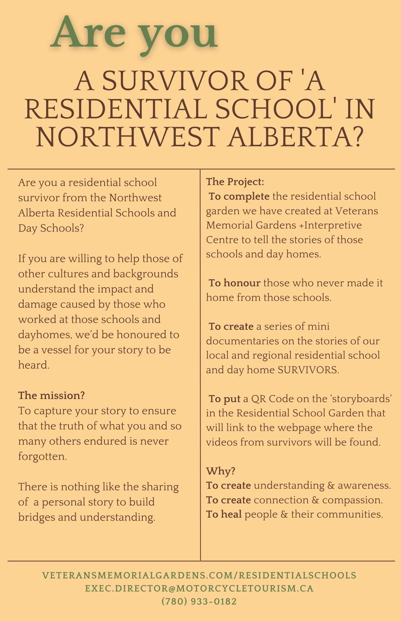 Are you a Survivor of a Residential School in NW Alberta?