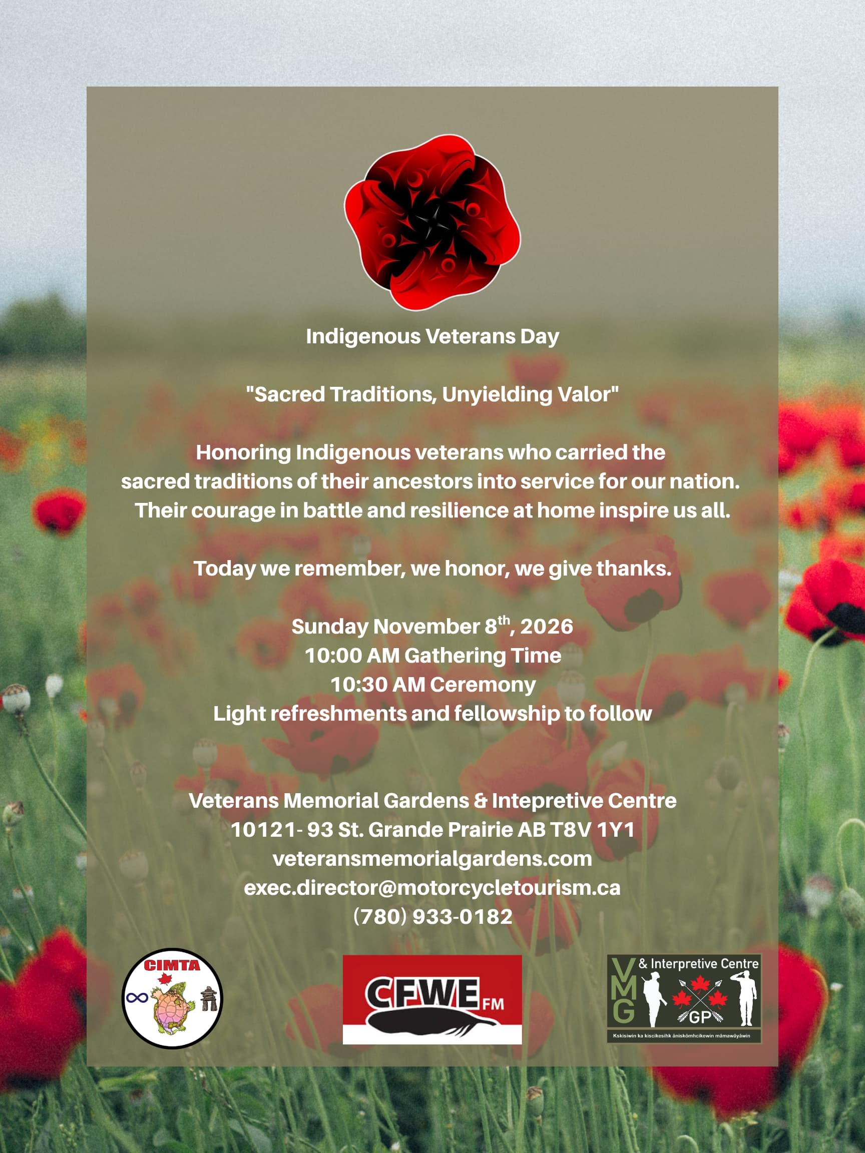 Indigenous Veterans Day 2026 Indigenous Veterans Day 2026